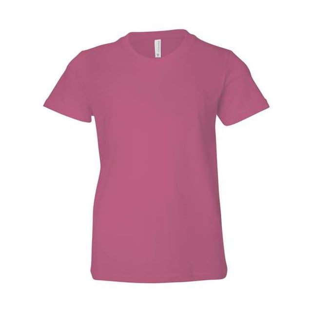 Camiseta de manga corta para jóvenes Bodek And Rhodes Bella Canvas Berry M 3001Y