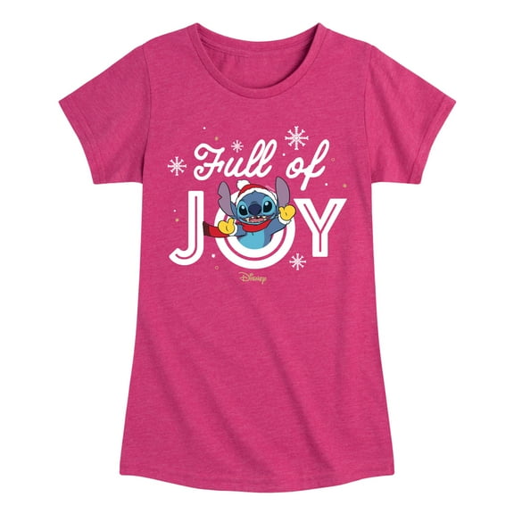 Lilo & Stitch - Full Of Joy - Girls Fitted Short Sleeve Tee