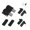 B, variant on Tibvox 1Set Magnetic Glass Cabinet Hinges Multifunction School Office Dormitory Decor
