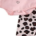 thumbnail image 3 of POINTERTECK Baby Girl‘s Pink Long Sleeve Romper+Leopard Pants+Headband Set Cqh, 3 of 6