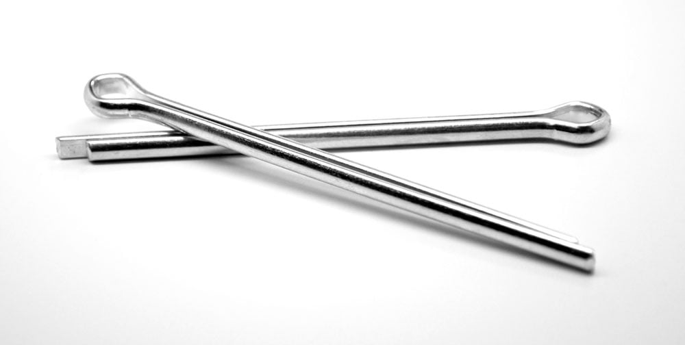 Steel Zinc Plated Split-Pins Size 2.4 x 38mm & Qty 100 Cotter Pins 