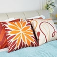 thumbnail image 5 of Pillow Covers 4pcs Throw Pillow Cover 18x18 Inches Decorative Pillows Floral Couch Pillow Covers for Living Room Couch Bed Sofa, 5 of 6