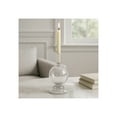 thumbnail image 2 of Glass Taper Candle Holder - Modern Clear Decorative Pillar Holder for Home, Office, Bedroom & Living Room - Contemporary Design - 7" Clear, 2 of 9