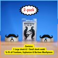 thumbnail image 3 of Clip-on Moustache Brasstache Trombone-stache XL (paquete de 2), 3 of 8
