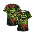 thumbnail image 6 of Ghostbusters Slimer Green Women's T Shirts Round Neck Short-Sleeve Soft T-Shirt Summer Casual Tee Tops 3D Printing Tee Shirt, 6 of 6