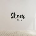 thumbnail image 3 of Shoes - Closet Shoes Area Label Signage Shoe Closet Storage Organizer Fashion Style Dresser Vinyl Wall Art Decal Sticker Home Closet Area Dressing Room Dressing Area Wardrobe Cabinet Size (8x20 inch), 3 of 3