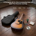 thumbnail image 3 of Fender FA Series Dreadnought Acoustic Guitar - 2-Color Sunburst w/ Gig Bag, 3 of 9