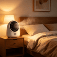 thumbnail image 5 of HIBIBUD 2026 New Portable Electric Space Heater with Thermostat,400W Heater Fan,Heat Up 100 Square Feet for Office Bedroom Home Room Desk Indoor Use,Electric Heater,White, 5 of 6