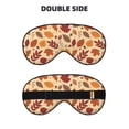 thumbnail image 2 of Cauagu Autumn Leaves 2 Print Sleep Eye Mask, Blindfold Eye Sleep Shade Cover with Elastic Strap/Headband Eye Cover Eyeshade for Night Sleeping/Travel Nap, 2 of 7