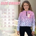 thumbnail image 4 of Uourmeti Mermaid Axolotl Print Basketball Sweatshirts Soccer Sweatshirts with Pocket Golf Sweatshirt Gym Yoga Sweatshirt Size 9-10, 4 of 7