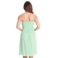 thumbnail image 3 of Riviera Sun Solid Short Dress with Smocking 21886-MIN-1X, 3 of 3