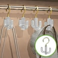 thumbnail image 6 of Hiroekza Hooks for Hanging Heavy Duty No-Drill Plastic Hooks for Shelves Closet - Strong, Non-Marking Rotatable Hooks for Hanging Plants, Kitchen Utensil, Pot, Pan, Bags White, 6 of 6