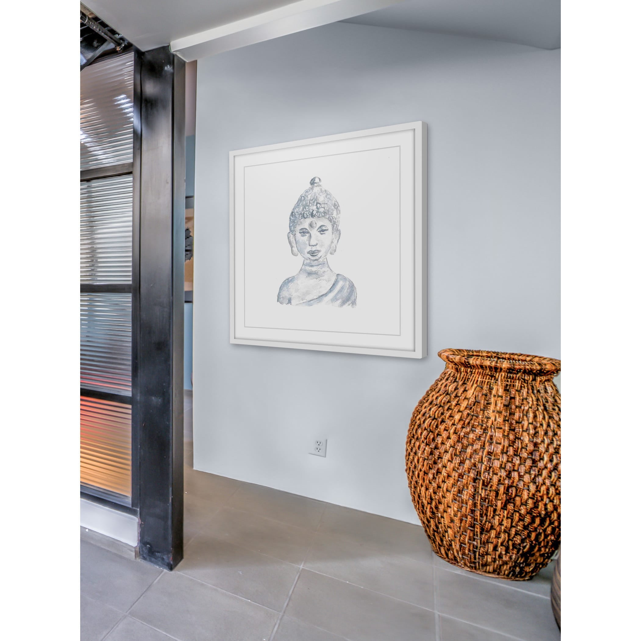 Marmont Hill 'Buddha Statue' by Thimble Sparrow Framed Painting Print