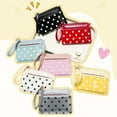 thumbnail image 4 of Polka Dot Mini Card Holder and Coin Wallet for Women with Wrist Strap, Multi-Functional ID Card Organizer (Red), 4 of 8