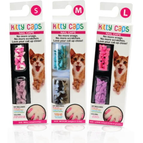 Kitty Caps Declawing Nail Caps For Cats, Large (13 Lbs Or Greater 