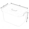 thumbnail image 4 of Large Clear Storage Container With Lid and Handles, 4 of 6