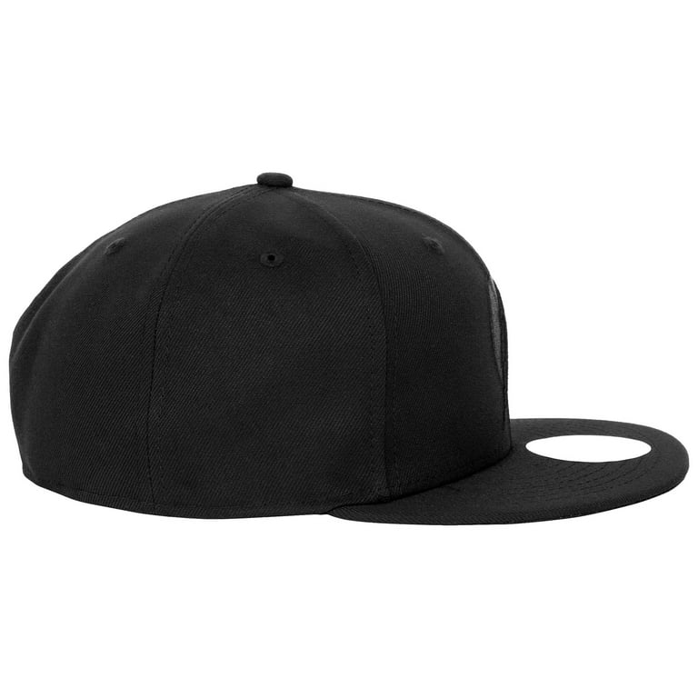 The Flash Logo Black on Black New Era 59Fifty Fitted Hat-7 1