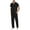 Black, variant on Men Scrubs Set — Stretch V-Neck Scrub Top & Jogger Pant with 8 Pockets, Yoga Waistband, Anti-Wrinkle Scrubs for Men, Limited Time Clearance ###