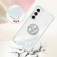 thumbnail image 4 of Slim Fit Case for Samsung Galaxy S23 FE,Soft Silicone TPU Glitter Liquid Quicksand Effect Ring Kickstand Case,Screen and Camera Protection Cover for S23 FE,WTZH Colorful, 4 of 14
