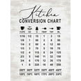 thumbnail image 2 of Lettered And Lined 15x18 Black Ornate Wood Framed with Double Matting Museum Art Print Titled - Kitchen Conversion Chart, 2 of 4