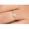 thumbnail image 2 of 0.50 Carat Classic Halo Round Moissanite Engagement Ring on Solid Gold setting, 2 of 8