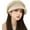 Beige, variant on Women Autumn Winter Beret Hat Fashion Visor Newsboy Cap Warm Snow Ski Caps Solid Color Vintage Octagonal Hat