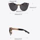 thumbnail image 3 of Skull Women for Cat Eye Sunglasses Vintage Oversized Rimless Mirror Cateye Eyewe, 3 of 4