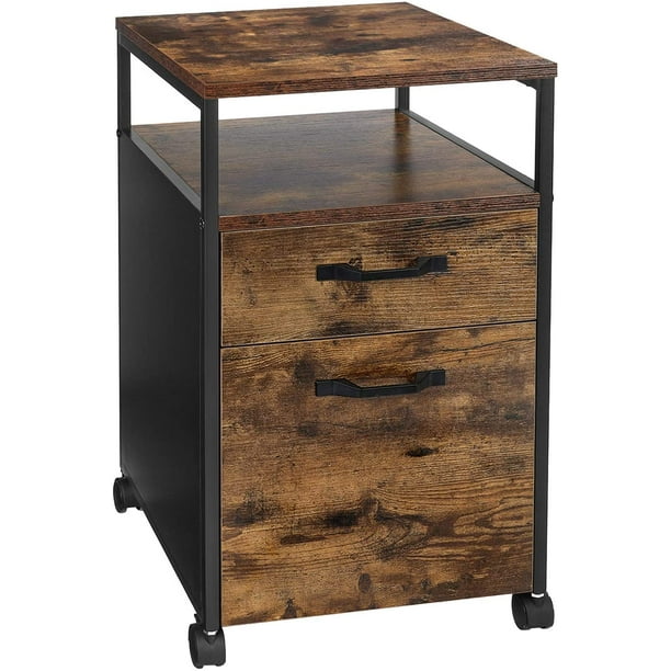 Vasagle Rolling File Cabinet Hanging Folders Industrial Style Com Vasagle Rolling File Cabinet Hanging Folders Industrial Style, Filing Cabinet Furniture