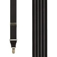 thumbnail image 2 of Suspender Store Pinstripe Pattern Suspenders - 1.25-Inch Wide Elastic - Y-Back - Clip - 4 Colors, 2 of 4