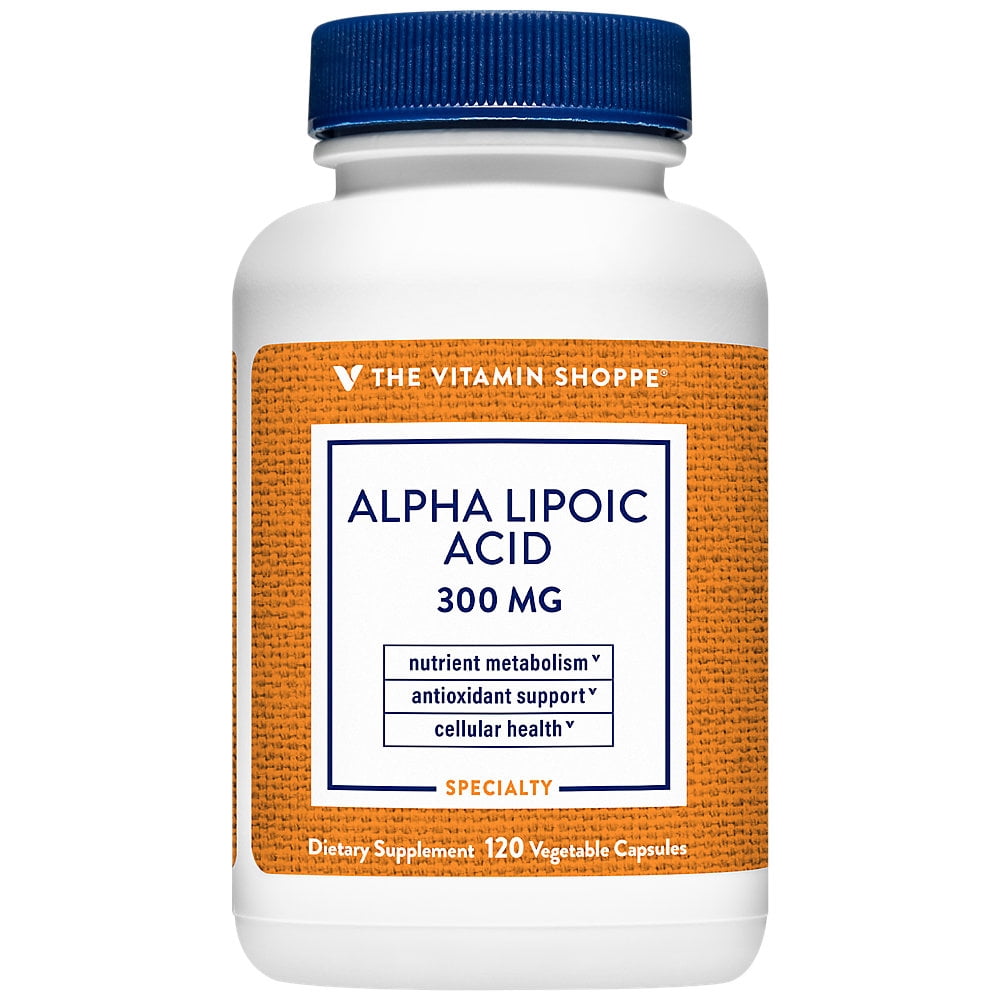 Alpha Lipoic Acid 300mg, Natural Antioxidant Formula to Support Glucose Metabolism Promotes