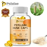 Pslalae Psyllium Husk Caps 500mg - Natural Soluble Fiber, Dietary Fiber Supplements (30/60/120pcs)