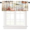 thumbnail image 1 of Starfish Kitchen Curatain Valances, Tier Curtains for Kitchen Windows Starfish café Curtains,Seashell Conch Printed Watercolor Small Curtains for Bathroom Kitchen, 54x18 Inch, 1 Panel, 1 of 5