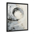 thumbnail image 2 of Designart "Majestic Motion In White And Grey" Abstract Spirals Picture Framed Wall Art Prints, 2 of 5