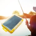 thumbnail image 2 of Contenedores de almacenamiento de aparejos de pesca de plástico duro de doble cara, caja de cebo, gran ayudante amarillo pequeño, 2 of 8