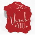 thumbnail image 2 of Inkdotpot Pack Of 50 Real Rose Gold Foil Bracket Shape Paper Tags Thank You Bridal Shower-Baby Shower-Retirement-Wedding-Birthday Favor Hang Tags, 2 of 7