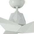 thumbnail image 3 of Vortex Indoor and Outdoor 3-Blade Smart Ceiling Fan 60in Gloss White with Remote Control, 3 of 4