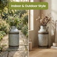 thumbnail image 7 of Galvanized Metal Rustic Milk Can, Medium, 7 of 7
