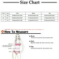 thumbnail image 3 of WREESH Women Threaded Cloth Pure Color Pleated Lace Bikini Push-Up Swimsuit Set, 3 of 8