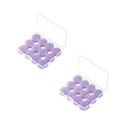 

Xubond Earplugs 10 Pairs Ear Plugs For Sleeping Reusable Moldable Silicone Earplugs Soft Noise Cancelling Sound Blocking with Case Swimming Concert 40dB NRR (multicoloured) School Supplies