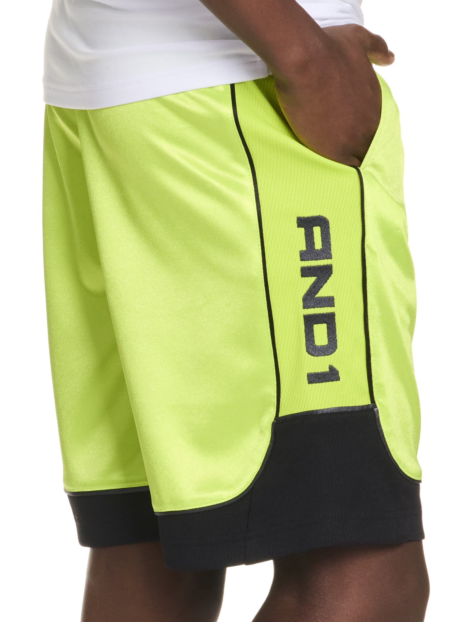 AND1 Boy's All Court Basketball Athletic Shorts, Sizes 4-18