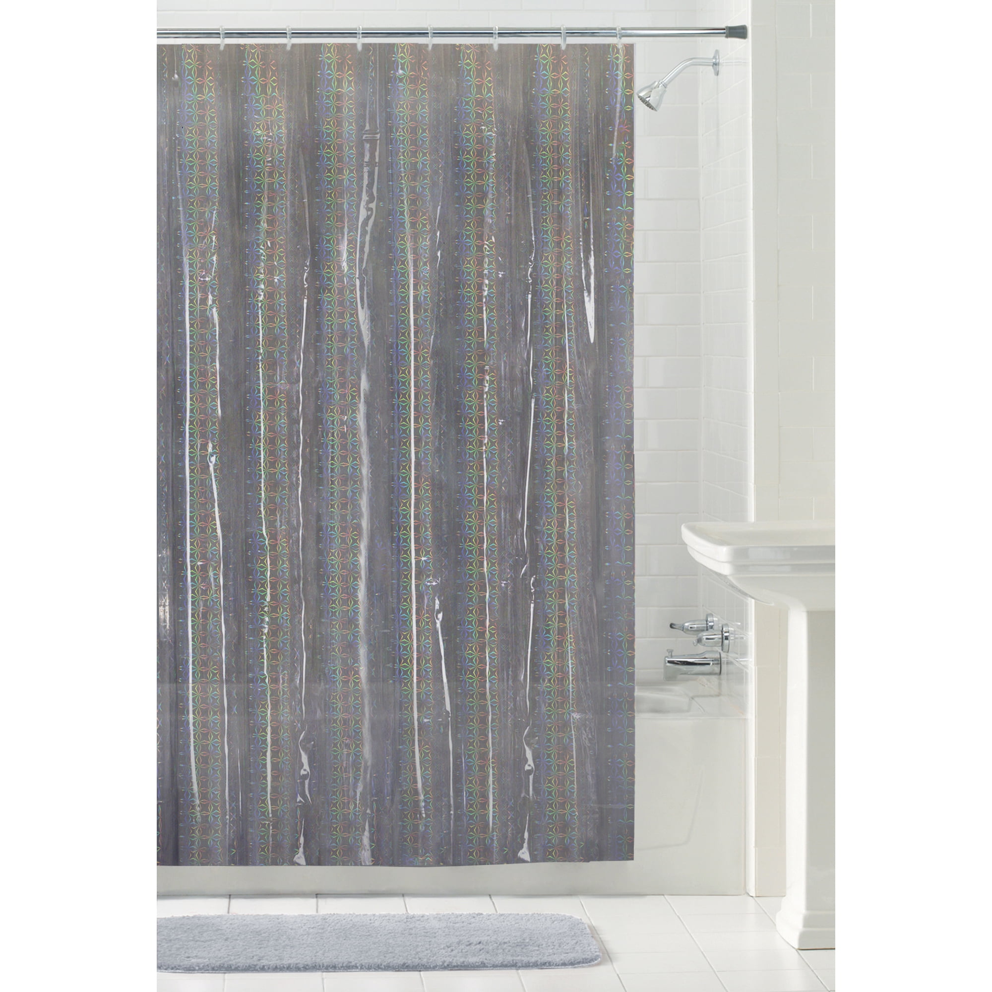 72 Smoke Peva Shower Curtain, 72 X 70 Shower Curtain