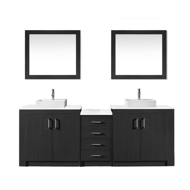 Virtu Kd 90090 Wm Zg Tavian 90 Inch Double Bathroom Vanity Set In Zebra Grey Com Virtu Kd 90090 Wm Zg Tavian 90 Inch, 90 Inch Bathroom Vanity Set