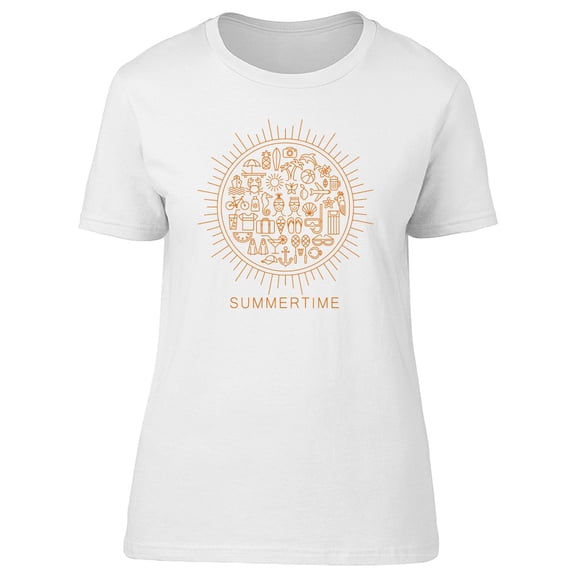 Summertime, Sea, Sun, Summer Tee Women's -Image by Shutterstock