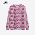 thumbnail image 3 of Sudadera con capucha estampada en 3D para mujer, nueva sudadera con capucha deportiva informal de calle con estampado de princesa Barbie, primavera/verano 2024, 3 of 5