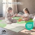 thumbnail image 4 of ODIKA 4'x6' Machine Washable Non-Slip Area Rug, Mossy Glen Textured Abstract High Traffic Rug, Green, 149103, 4 of 7