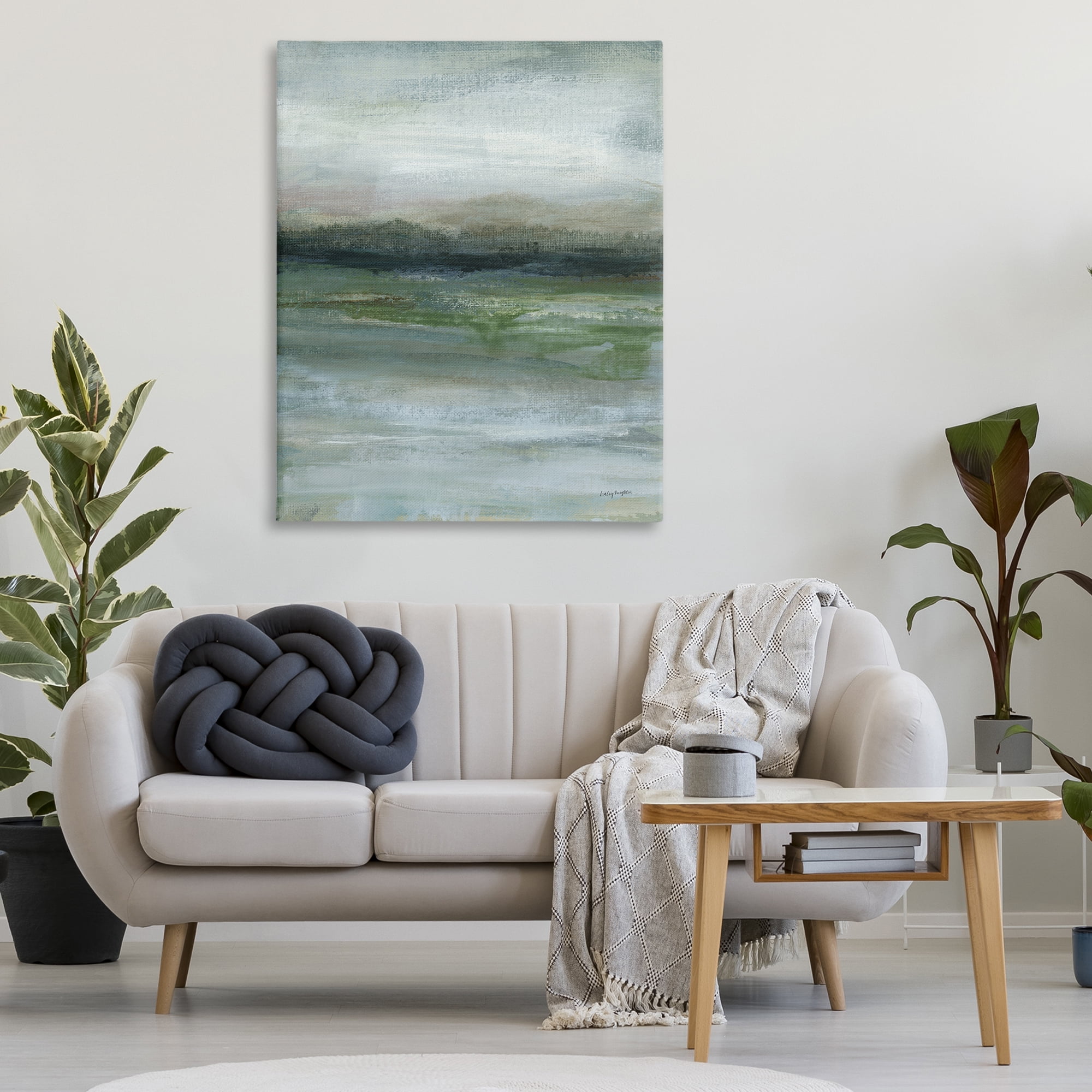 Stupell Industries Abstract Landscape View Abstract Painting Wrapped Canvas Art Print Wall Art, 36 x 48