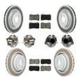 thumbnail image 1 of Transit Auto Front Rear Hub Bearings Assembly Coated Disc Brake Rotors and Semi-Metallic Pads Kit (10Pc) for Car Dodge Charger Challenger - Left Right Side (Driver Passenger) KBB-112258, 1 of 11