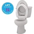 thumbnail image 2 of NOVA Medical Products Hinged Toilet Seat Riser Lift Up and Down Raised Toilet Seat For Under Seat For Elongated Seat Color, White, (Pack of ), 1 Count, 2 of 5