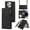 Black, variant on Dteck for iPhone 13 Pro Max Case, iPhone 13 Pro Max Wallet Case with 9 Card Slots, PU Leather Magnetic Flip Zipper Purse Wristlet Strap Crossbody Lanyard Kickstand Phone Case 6.7 Inch,Black