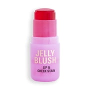 Revolution Jelly Blush Stick, Sheer Finish, Long-Lasting, Buildable Color, Strawberry Pink